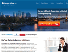 Tablet Screenshot of corporation.com
